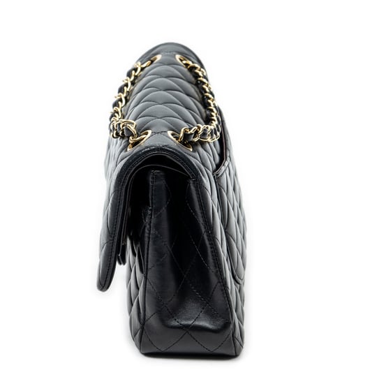 Chanel Classic Double Flap 26 en negro Cuero de ternero - Image 3