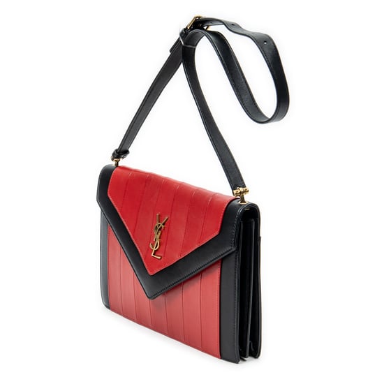Yves Saint Laurent Gaby Envelope Satchel  en  Red Cuero de ternero - Image 2