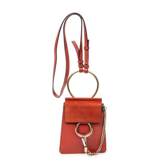 Chloé Small Faye Bracelet Bag en naranja Cuero de ternero - Image 1