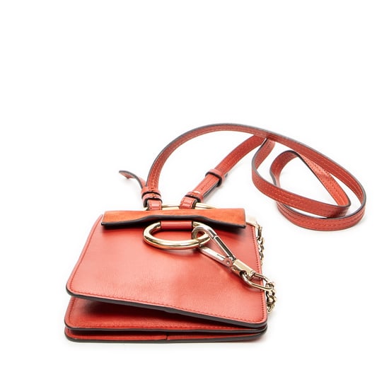 Chloé Small Faye Bracelet Bag en naranja Cuero de ternero - Image 6