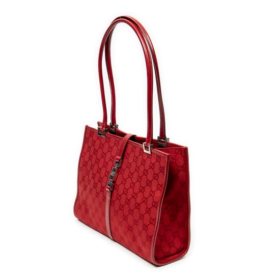 Gucci Square Jackie Tote en Red Lienzo - Image 2