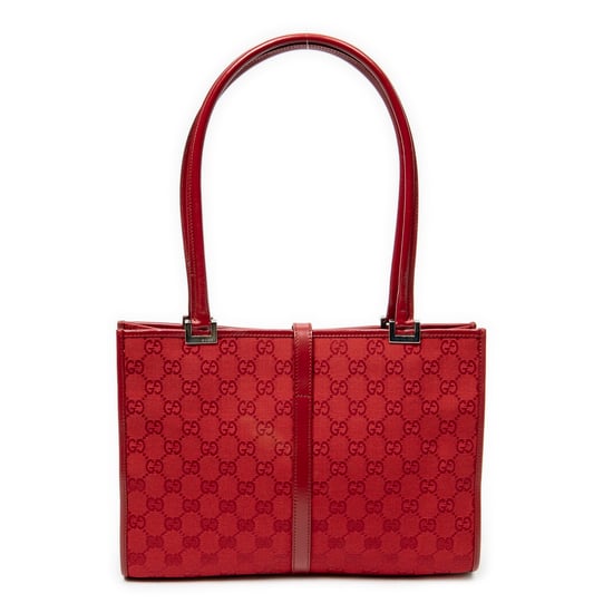 Gucci Square Jackie Tote en Red Lienzo - Image 5