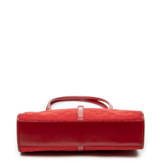 Gucci Square Jackie Tote en Red Lienzo - Image 6