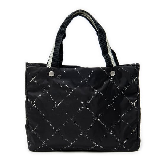 Chanel Small Old Travel line Tote en negro Lienzo - Image 1