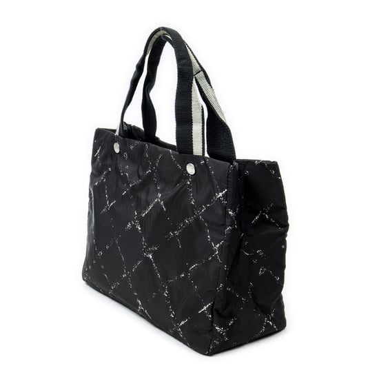 Chanel Small Old Travel line Tote en negro Lienzo - Image 2