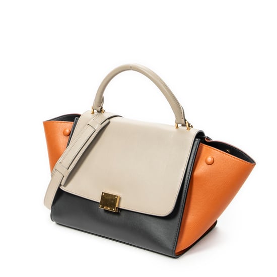 Celine Small Trapeze en gris Cuero de ternero - Image 2
