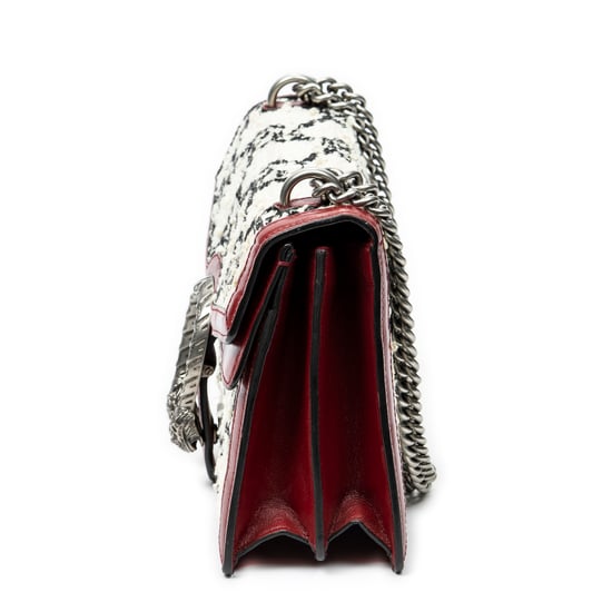 Gucci Small Dionysus Chain Crossbody en marfil Lienzo - Image 3