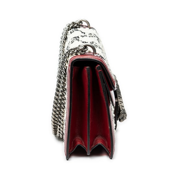Gucci Small Dionysus Chain Crossbody en marfil Lienzo - Image 4