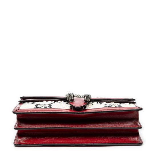 Gucci Small Dionysus Chain Crossbody en marfil Lienzo - Image 6