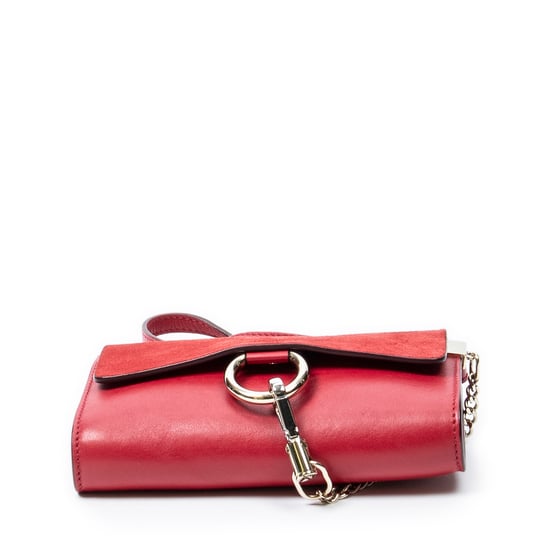 Chloé Mini Faye en Red Cuero de ternero - Image 6