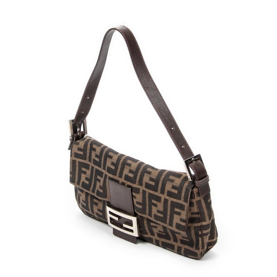 Fendi Baguette en marrón Lienzo - Image 2