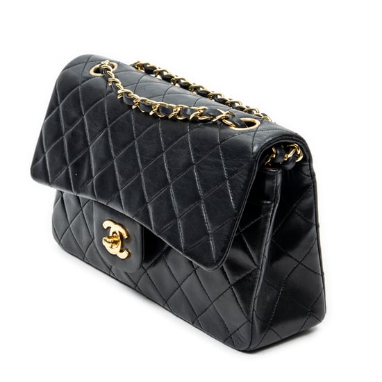 Chanel Classic Double Flap 23 en negro Cuero de ternero - Image 2