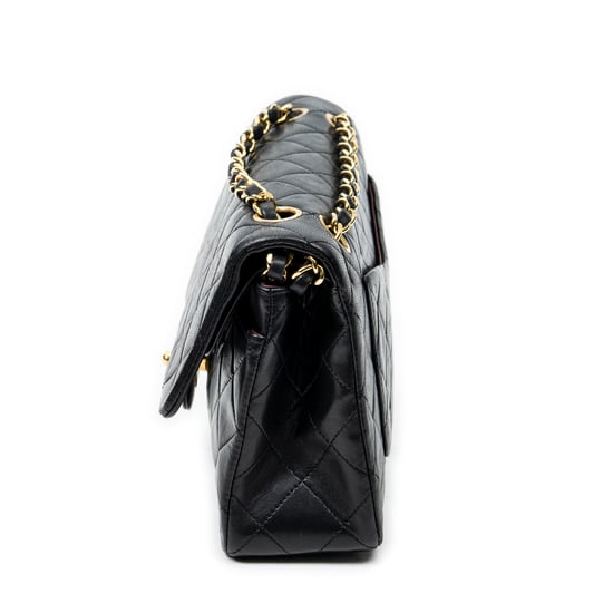 Chanel Classic Double Flap 23 en negro Cuero de ternero - Image 3