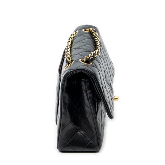 Chanel Classic Double Flap 23 en negro Cuero de ternero - Image 4