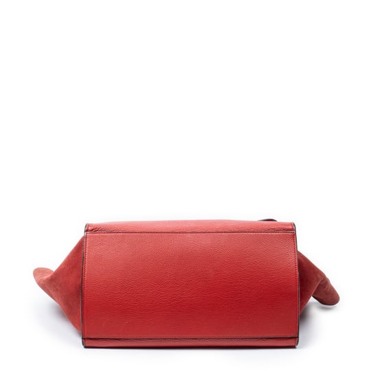 Celine Medium Trapeze  en  Red Cuero de ternero - Image 6