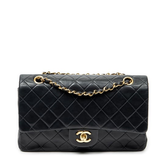 Chanel Classic Double Flap 26 en negro Cuero de ternero - Image 1