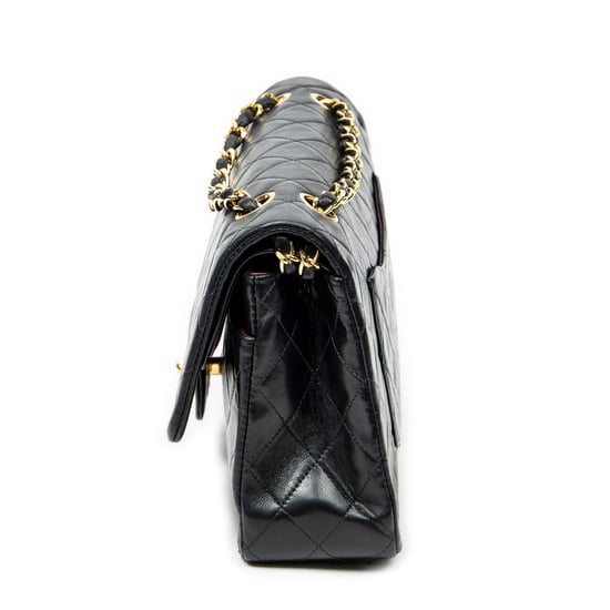 Chanel Classic Double Flap 26 en negro Cuero de ternero - Image 3