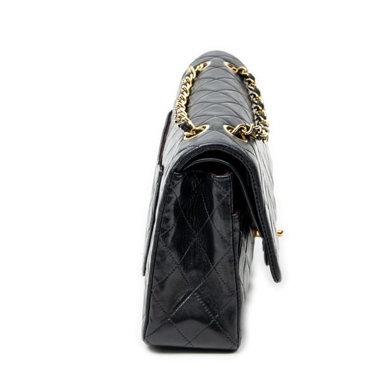 Chanel Classic Double Flap 26 en negro Cuero de ternero - Image 4