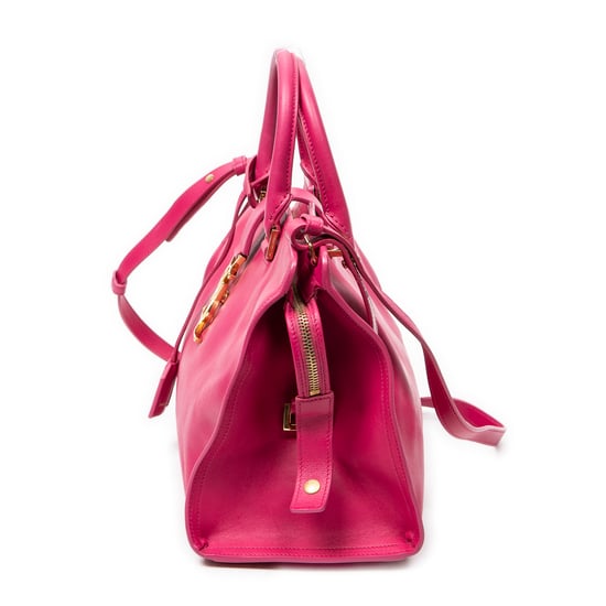 Yves Saint Laurent Small Monogram Cabas  en  rosa Cuero de ternero - Image 3