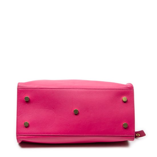Yves Saint Laurent Small Monogram Cabas  en  rosa Cuero de ternero - Image 6