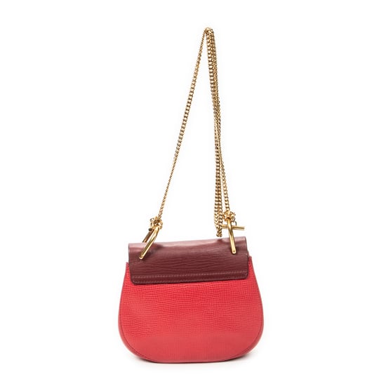 Chloé Mini Bicolor Drew  en  Red Cuero de ternero - Image 5