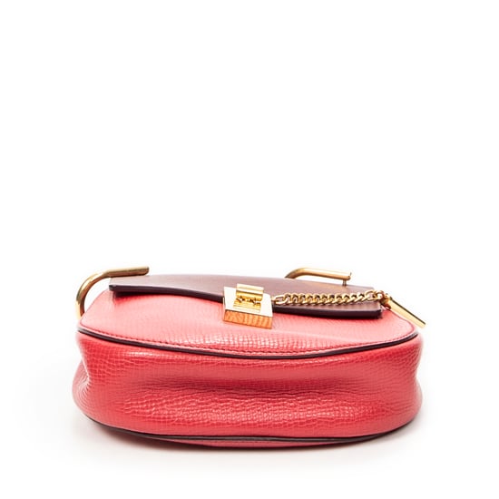 Chloé Mini Bicolor Drew  en  Red Cuero de ternero - Image 6