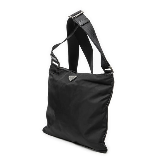 Prada Square Flat Crossbody  en  negro Lienzo - Image 2