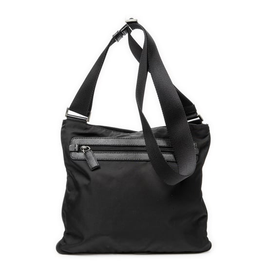 Prada Square Flat Crossbody  en  negro Lienzo - Image 5