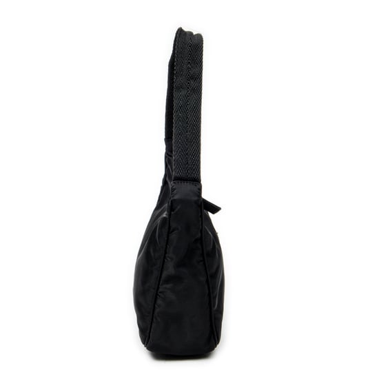 Prada Mini Zip Hobo en negro Lienzo - Image 4