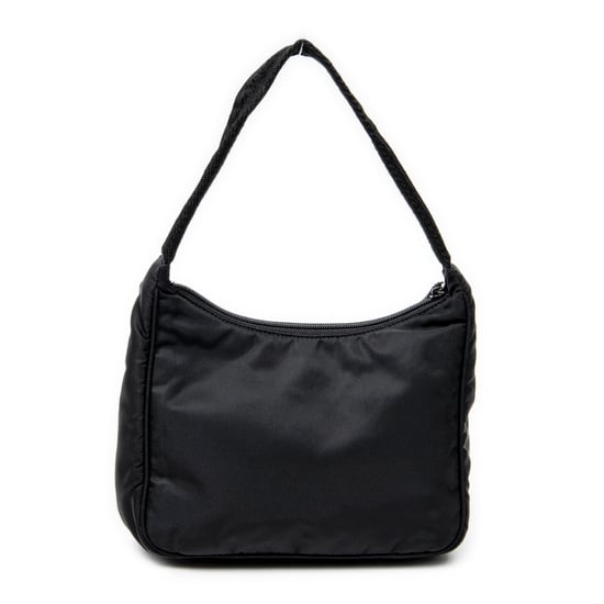 Prada Mini Zip Hobo en negro Lienzo - Image 5