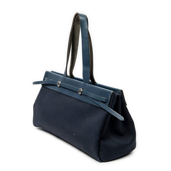 Hermès Herbag Cabas MM en  Marina Lienzo - Image 2