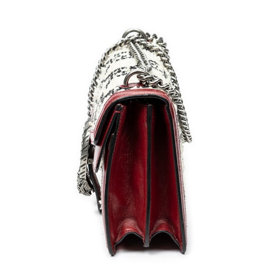 Gucci Small Dionysus Chain Crossbody en marfil Lienzo - Image 3