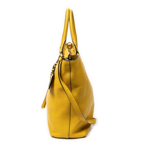 Prada Convertible Zip Tote en amarillo Cuero de ternero - Image 3