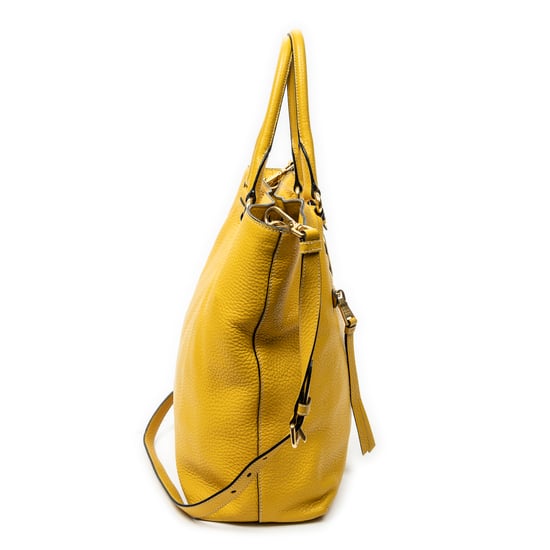 Prada Convertible Zip Tote en amarillo Cuero de ternero - Image 4