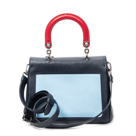 Dior Small Tricolor Be Dior Flap en Azul marino/rojo/azul claro Cuero de ternero - Image 5