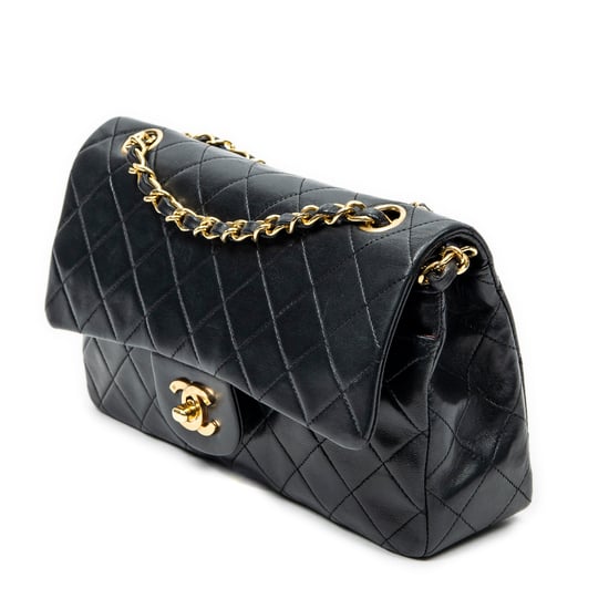 Chanel Classic Double Flap 23 en negro Cuero de ternero - Image 2