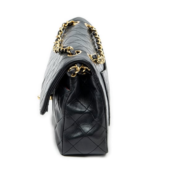 Chanel Classic Double Flap 23 en negro Cuero de ternero - Image 3