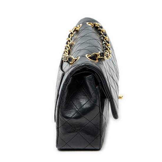 Chanel Classic Double Flap 23 en negro Cuero de ternero - Image 4