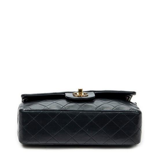 Chanel Classic Double Flap 23 en negro Cuero de ternero - Image 6
