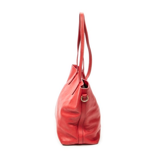 Prada Convertible Open Shopping Tote en Red Cuero de ternero - Image 4
