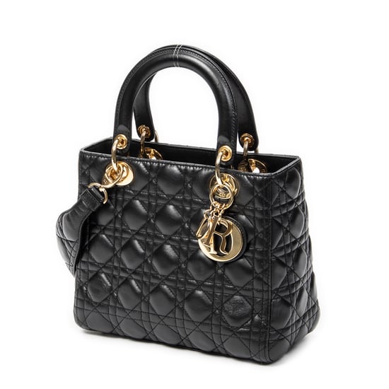 Dior Medium Lady Dior Zip en negro Cuero de ternero - Image 2