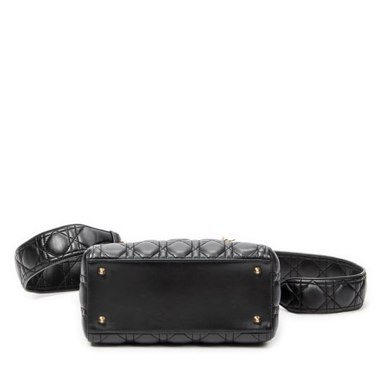 Dior Medium Lady Dior Zip en negro Cuero de ternero - Image 6
