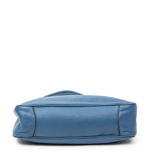 Prada Buckle Zip Hobo en Blue Cuero de ternero - Image 6
