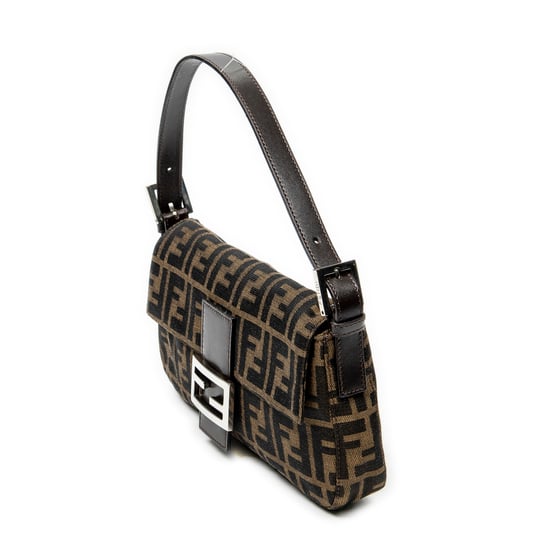 Fendi Baguette en Brown Lienzo - Image 2