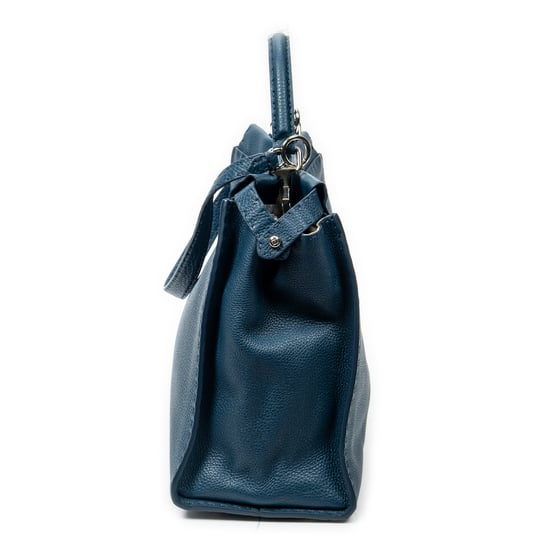 Fendi Large Selleria Peekaboo en Blue Cuero de ternero - Image 4