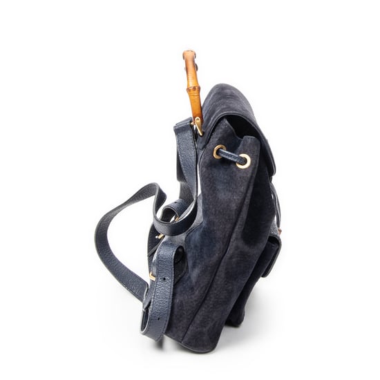 Gucci Mini Bamboo Backpack  en  Marina Cuero de ternero - Image 4