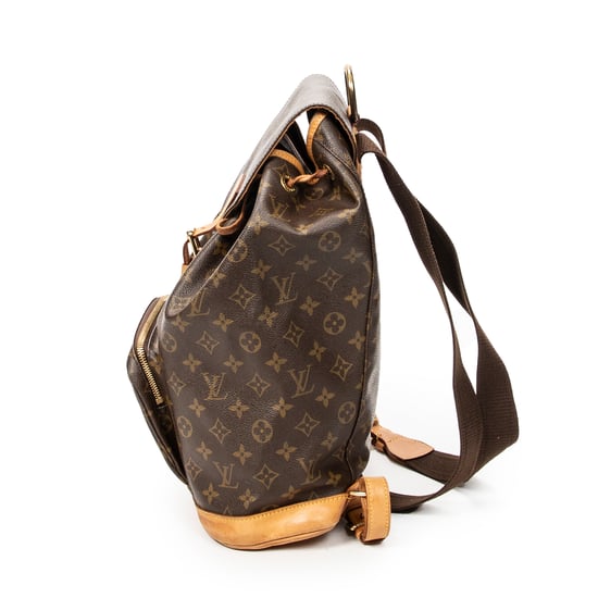 Louis Vuitton Montsouris GM en marrón Lienzo recubierto - Image 3