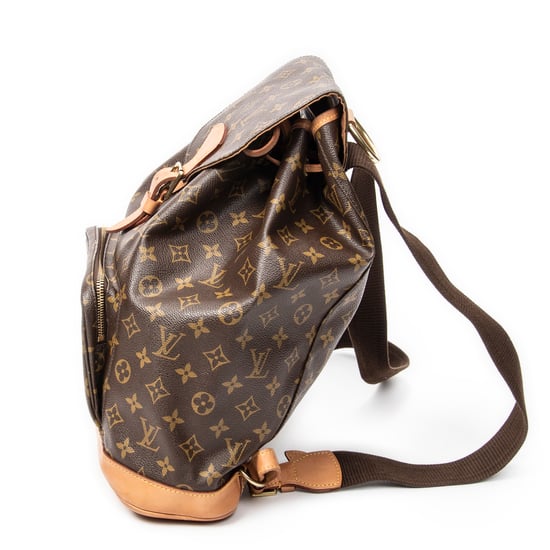 Louis Vuitton Montsouris GM en marrón Lienzo recubierto - Image 3