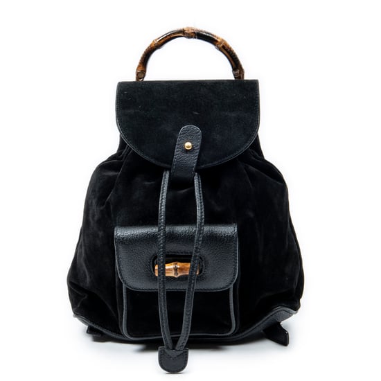 Gucci Mini Bamboo Backpack en negro Cuero de ternero - Image 1