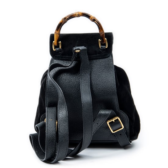 Gucci Mini Bamboo Backpack en negro Cuero de ternero - Image 5